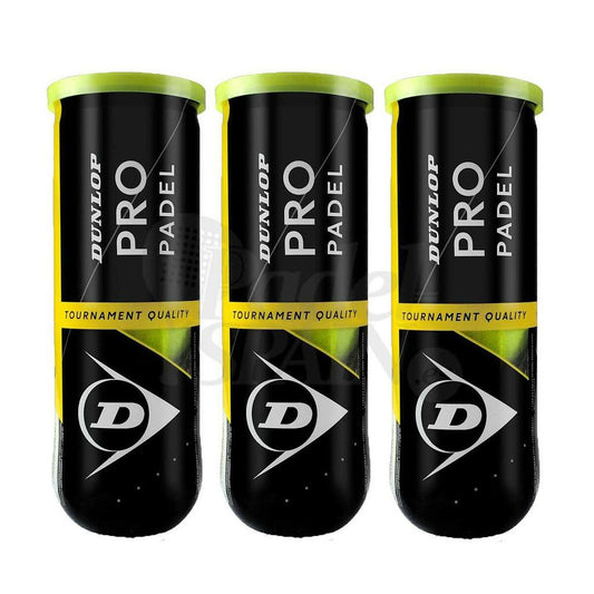Padelio kamuoliukai Dunlop Pro Padel 9 vnt.